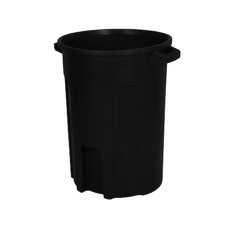 Toter 32 Gal. Round Trash Can w/ Lift Handle, Black RND32-B0200